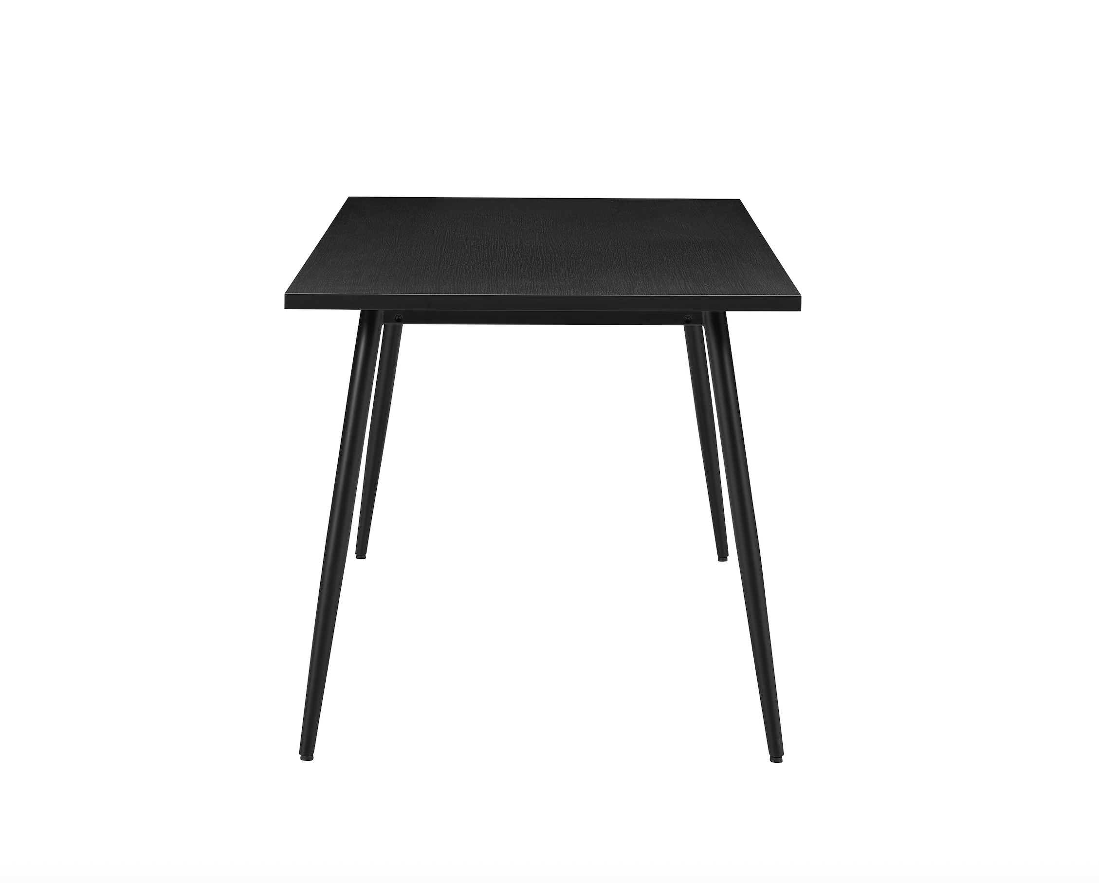 Horizon Black Wood Rectangular Dining Table 140cm